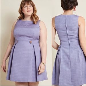 ModCloth So Sixties A-Line Dress in Violet